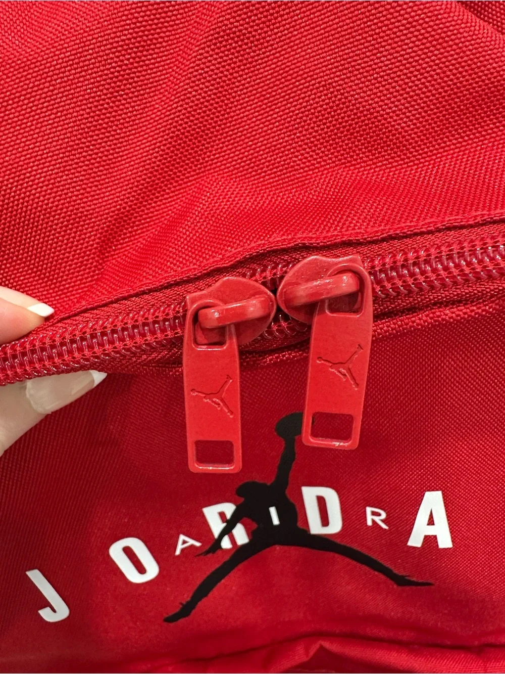 EUC Red Jordan Air Classic HBR Logo Backpack
